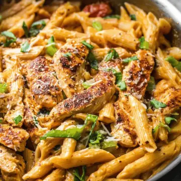 One Pot Creamy Cajun Chicken Pasta