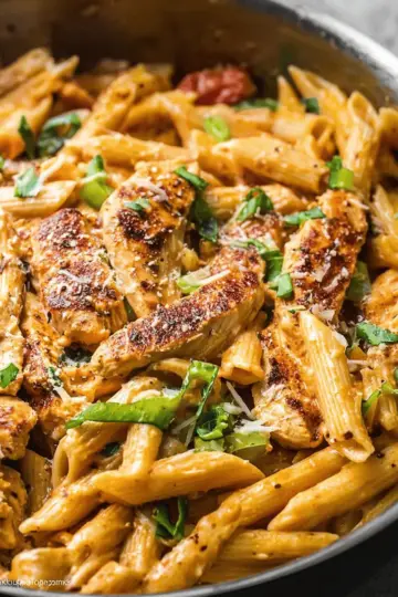 One Pot Creamy Cajun Chicken Pasta