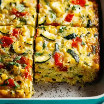 Zucchini, Corn & Egg Casserole