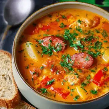 Spanish Potato and Chorizo Soup