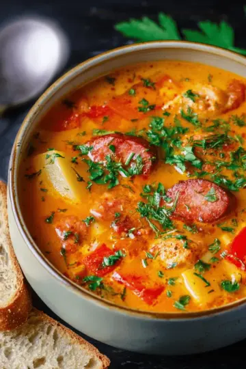 Spanish Potato and Chorizo Soup