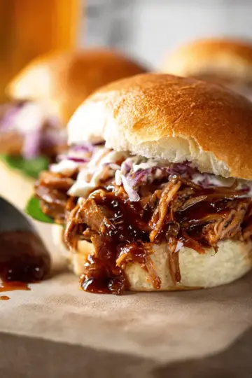 Slow Cooker BBQ Pulled Pork Sandwich