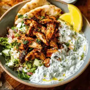 Greek Chicken Tzatziki Bowls