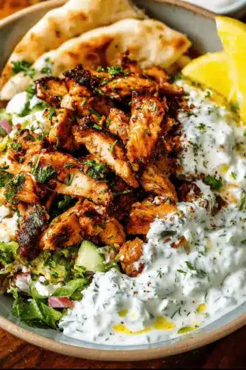 Greek Chicken Tzatziki Bowls