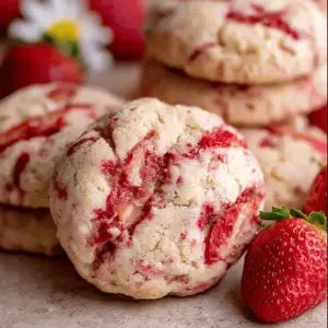 Strawberry Cheesecake Cookies