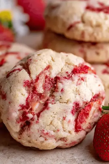 Strawberry Cheesecake Cookies