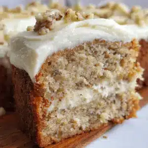 Amazing Banana Bread Cake with Cream Cheese Frosting