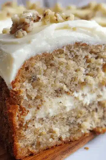 Amazing Banana Bread Cake with Cream Cheese Frosting