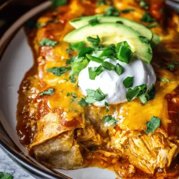 Slow Cooker Chicken Enchiladas
