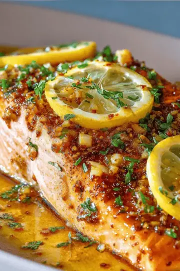 Baked Lemon Garlic Salmon