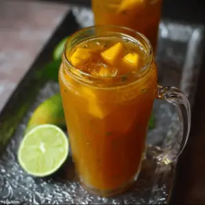 Homemade Mango Iced Tea