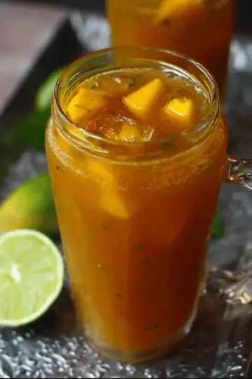 Homemade Mango Iced Tea