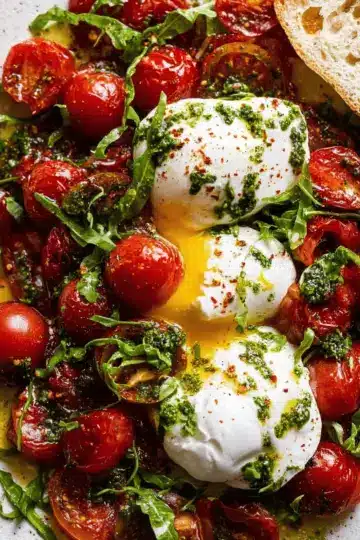 Bursty Tomato Burrata Salad