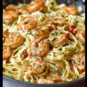 Creamy Garlic Shrimp Pasta