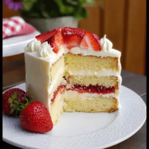 Strawberry Mascarpone Cake