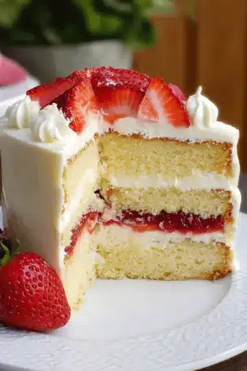 Strawberry Mascarpone Cake
