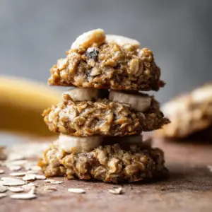 Healthy 3-Ingredient Banana Oatmeal Cookies