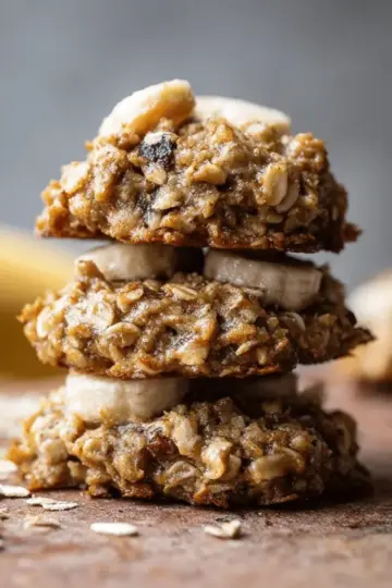 Healthy 3-Ingredient Banana Oatmeal Cookies