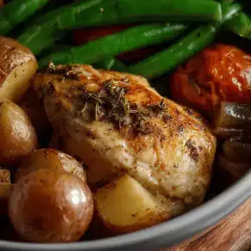 Crock Pot Chicken, Potatoes and Green Beans