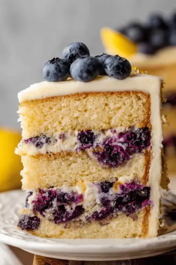 Lemon Blueberry Layer Cake