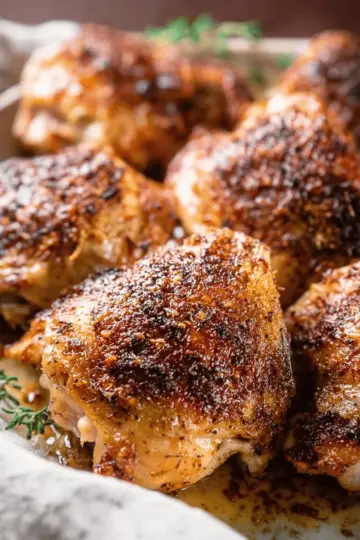 Crispy Baked Chicken Thighs