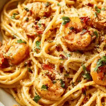 Creamy Cajun Shrimp Pasta