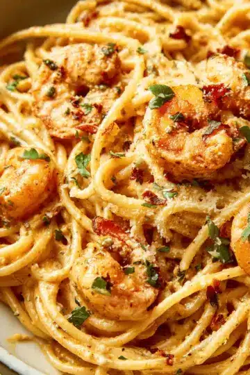 Creamy Cajun Shrimp Pasta