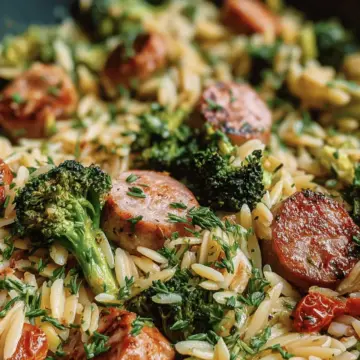 Chicken Sausage Broccoli Orzo