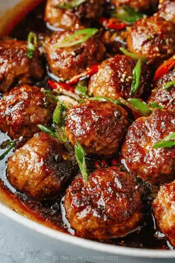 Easy Mongolian Meatballs