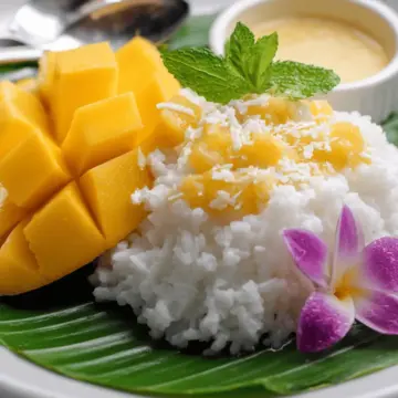Authentique mango sticky rice