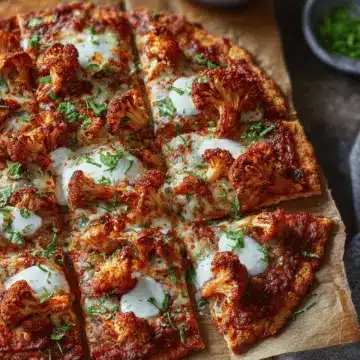 BBQ Cauliflower Pizza