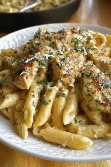 Garlic Parmesan Chicken and Pasta