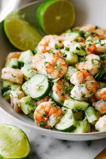 Cucumber Shrimp Salad