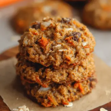 Healthy Carrot Cake Oatmeal Cookies