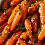 Honey Garlic Butter Roasted Carrots Recipe
