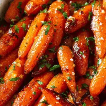 Honey Garlic Butter Roasted Carrots Recipe