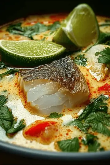 Thai-Style Coconut Lime Fish Soup