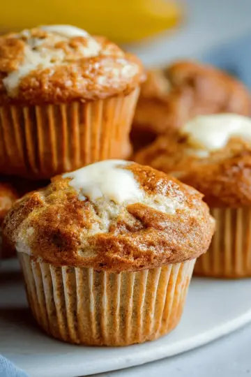 Fresh Banana Cream Cheese Muffins Recipe