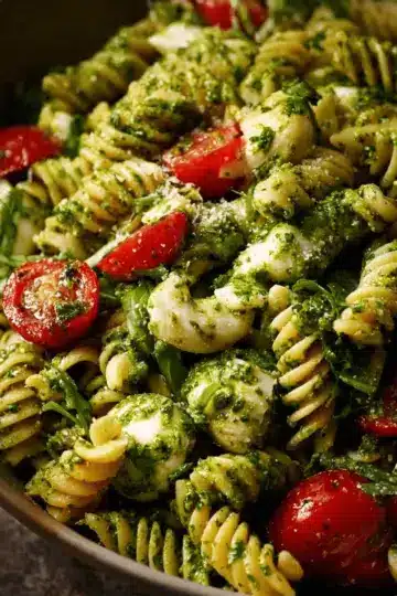 Pesto pasta salad