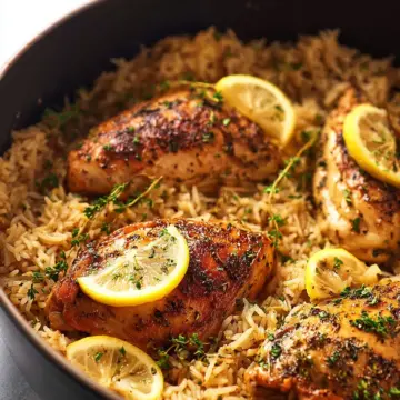 One Pot Lemon Herb Chicken and Rice