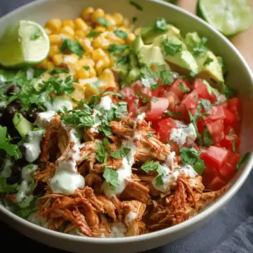 Slow Cooker Chicken Burrito Bowl