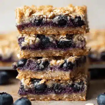 4 Ingredient Blueberry Oatmeal Bars