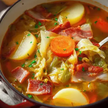 Irish Bacon, Cabbage, and Potato Soup