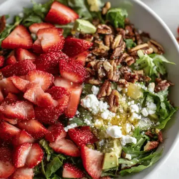 Strawberry Crunch Salad with Champagne Vinaigrette