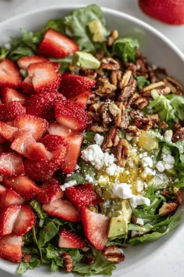 Strawberry Crunch Salad with Champagne Vinaigrette