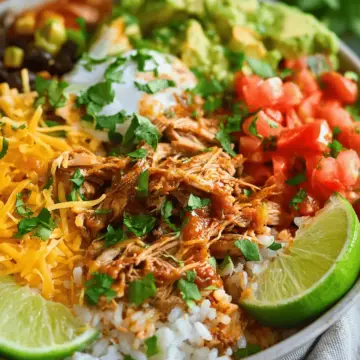 Slow Cooker Chicken Burrito Bowl Recipe