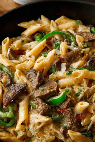 Philly Cheesesteak Pasta