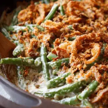 Creamy Green Bean Casserole from Scratch