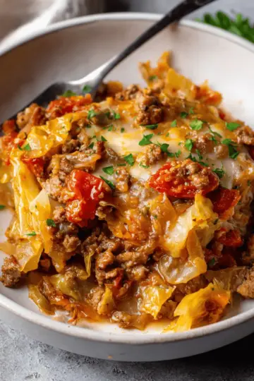 Low Carb Unstuffed Cabbage Casserole Recipe