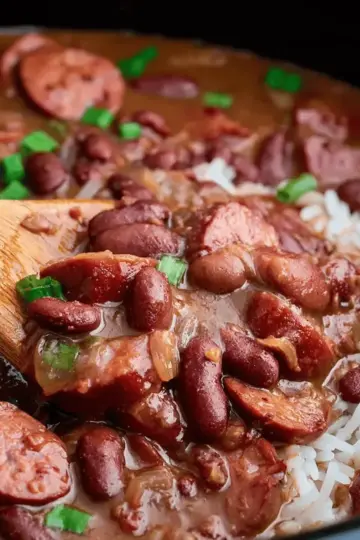 Slow Cooker Cajun Red Beans and Rice